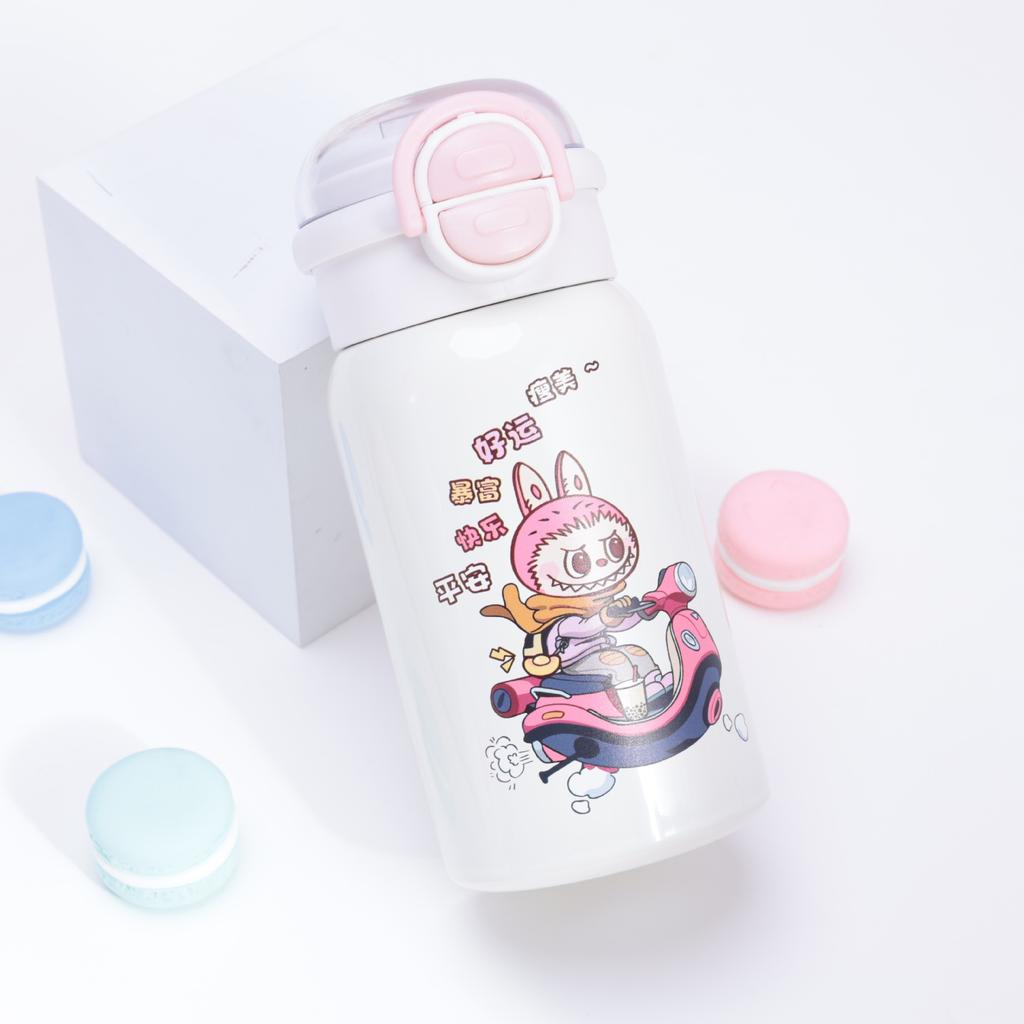 Термос из нержавеющей стали 316, высокая ценность, милый, для девочки, портативный, с соломинкой, детская чашка для воды