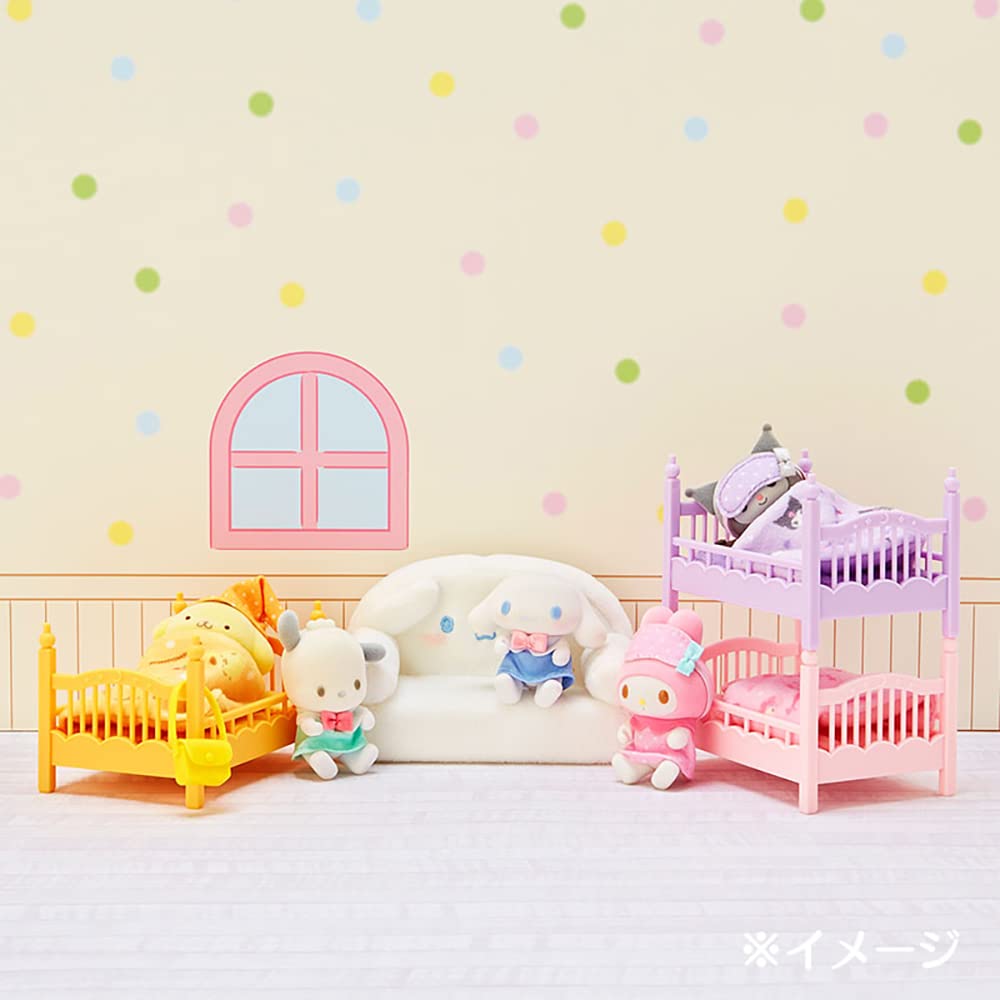 Sanrio Миниатюрная кровать - Почакко (Почакко) Миниатюрная коллекционная фигурка персонажа 9,5 x 6 x 6 см 410730 SANRIO