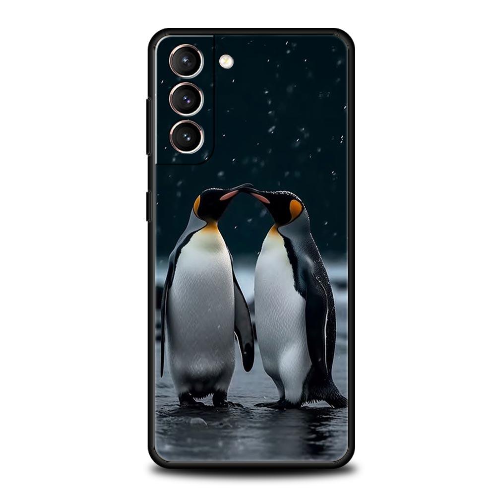 Чехол для телефона Пингвин Арктический для Samsung Galaxy S24 S23 S22 S20 Ultra S21 FE 5G S10 S9 Plus S10E S8 Мягкий силиконовый чехол