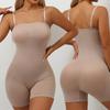 Strapless Shapewear Bodysuit for Women Full Body Shaper Tummy Control Romper Under Dresses Seamless Mid Thigh Jumpsuit Tops