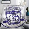 1PC Schalke 04 Print Flannel Blanket, High quality Comfortable for All Seasons, Home Decor, Warmth and Comfort, Perfect for Christmas Gifts147