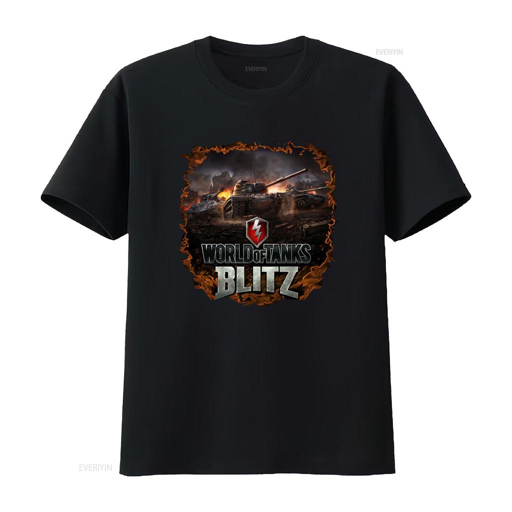 World Of Tanks Blitz Игра про танки Бронированная футболка Для винтажной стильной уличной одежды Графическая Повседневная Мягкая Дизайнерская одежда