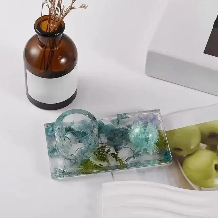 1 шт. Силиконовая форма для DIY лотка для благовоний, подсвечника, формы для бетона, цемента, подставки для спичек, гипса, смолы, принадлежности