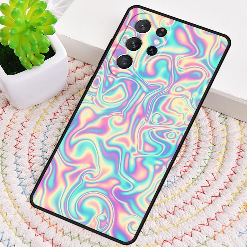 Психоделичный Пастельный Цветной ТПУ Чехол Для Телефона Samsung Galaxy note 10 pro S26 S25 S24 S23 S22 Ultra Plus S21 FE S20 Ударопрочный Чехол