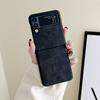 Роскошный чехол для телефона из искусственной кожи для Samsung Galaxy Z Flip 3 5g, жесткий ПК, тонкая задняя крышка для Z Flip3