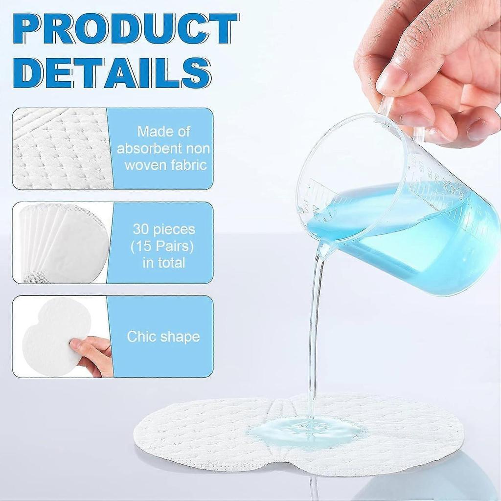 30 pieces Antiperspirant Pads Antiperspirant Armpit Patch