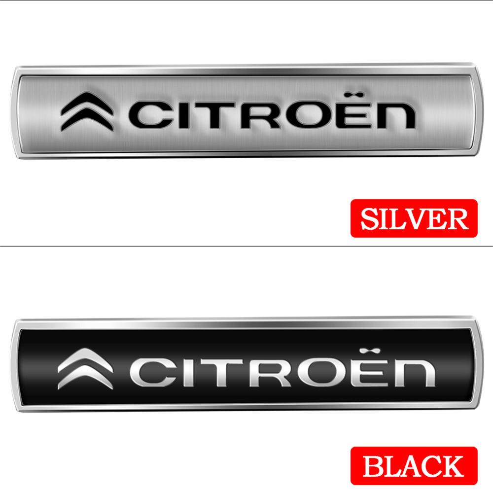 3D Metal Styling Car Rear Trunk Body Fender Emblem  Decoration Sticker For Citroen C4 C3 C5 C1 Berlingo Celysee Cactus Picasso