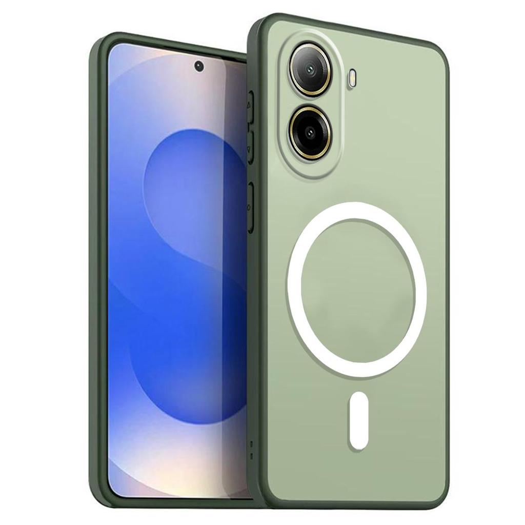 Магнитный железный кольцевой чехол для телефона для Xiaomi POCO X7 Pro 5G Матовый мягкий ТПУ Ударопрочный чехол