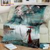 Heaven Official's Blessing Blanket Cartoon Blankets Chinese Blankets for Bed Sofa Lazy Soft Blanket Hua Cheng Blankets Fan Gifts