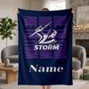 Melbourne Storm Custom Flannel Blankets Soft Warm Cozy Throws for Home Decor Holiday Gifts