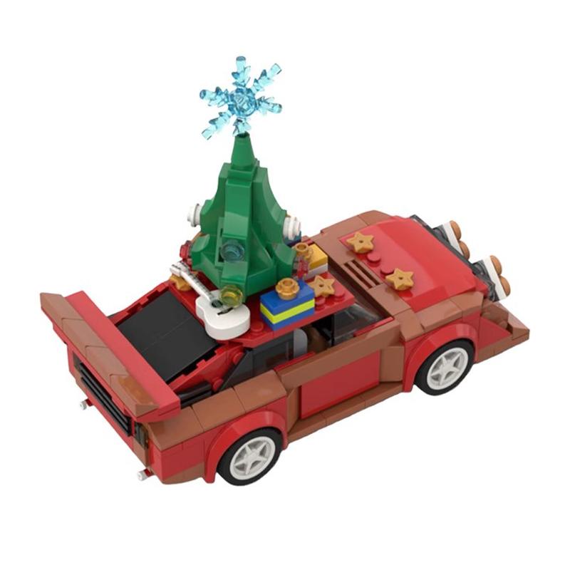 Bricklink MOC Технический Автомобиль 76897 1985 Рождественское изд. Sport Quattro S1 Наборы Скоростных Транспортных Средств Строительные Блоки Игрушки Рождественский Подарок
