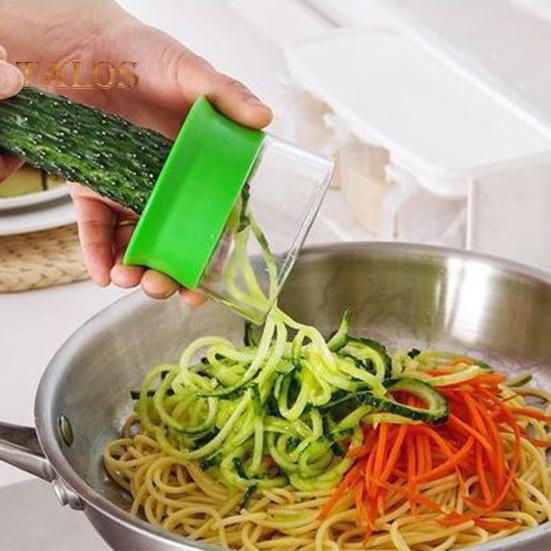 Роторная терка из нержавеющей стали, спиральная терка для овощей с 3 лезвиями, ручной кухонный инструмент для картофеля, огурцов, моркови