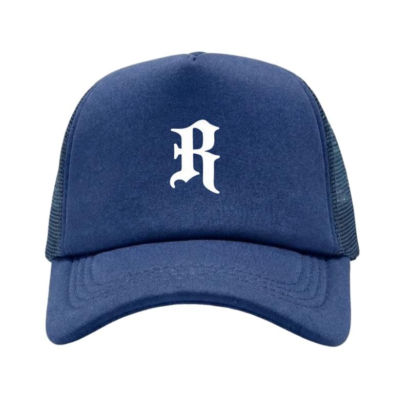 Регулируемая бейсболка с принтом буквы R, классическая Snapback, папина кепка, дышащая сетчатая кепка, для гольфа, рыбалки, активного отдыха, солнцезащитная кепка
