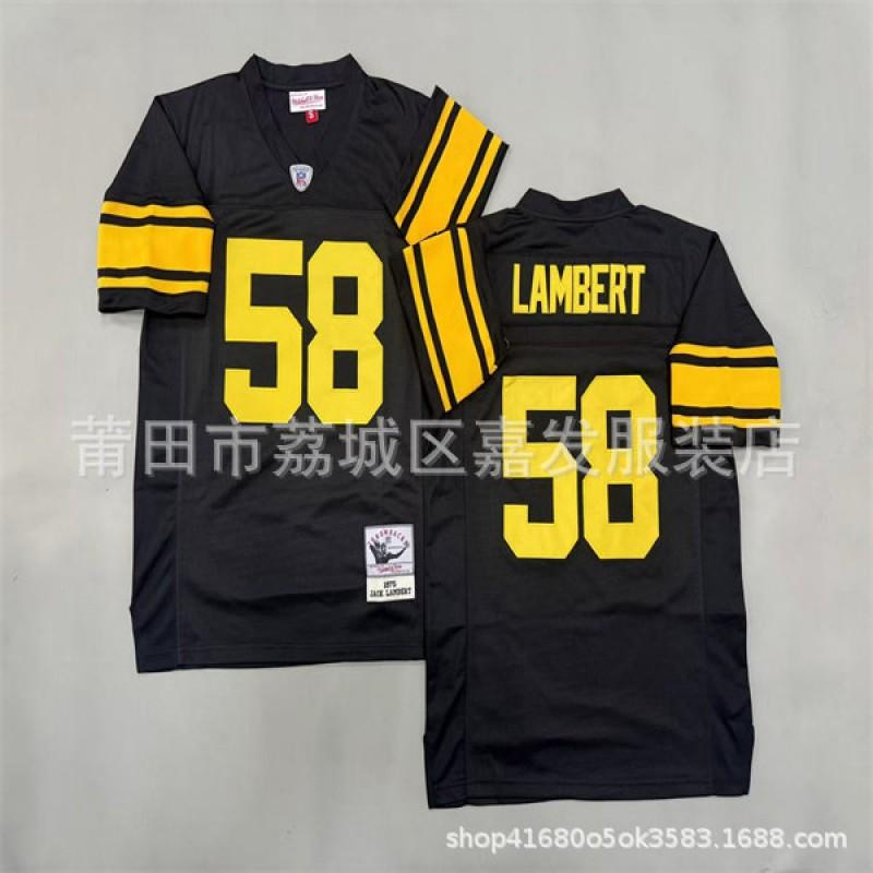 Pittsburgh Steelers Retro NFL Football Jersey Men Cotton Team Sport Uniform Fan Wear