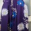 Used !NewFurifu chrysanthemum pattern sleeveless dress with belt purple