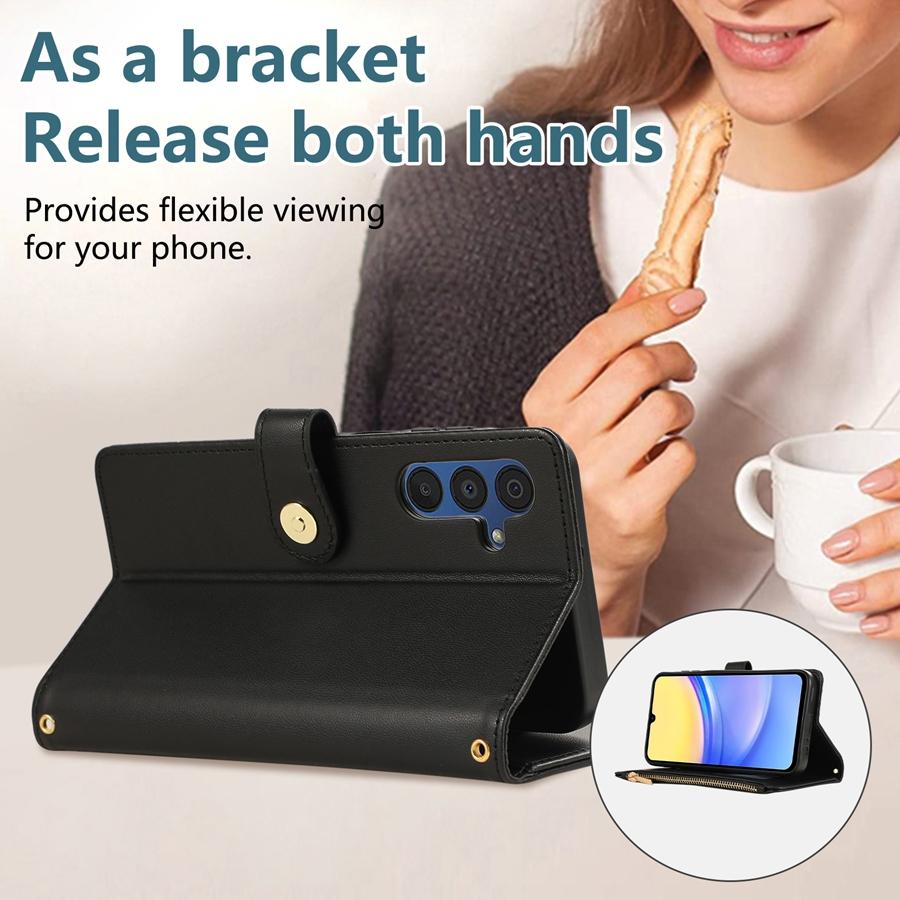 Элегантный стеганый чехол для телефона из синтетической кожи с роскошной металлической пряжкой и многофункциональным кошельком для iPhone, Samsung, Xiaomi, Google