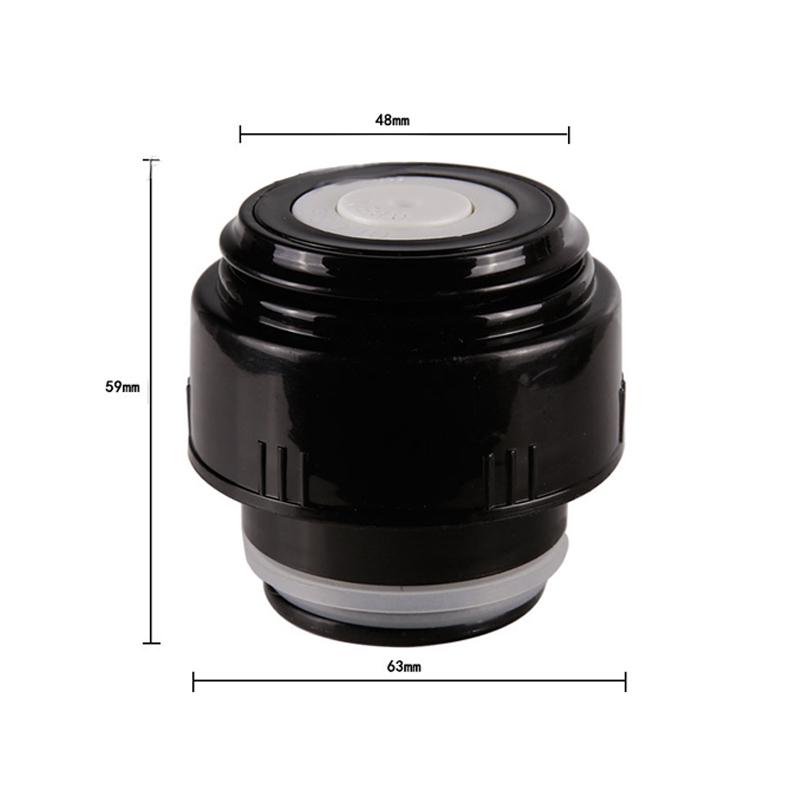Крышка для термоса 4,5 см/5,2 см, пробка для термоса, дорожная чашка, сменная крышка для термоса, экспортная крышка для бутылки, черная
