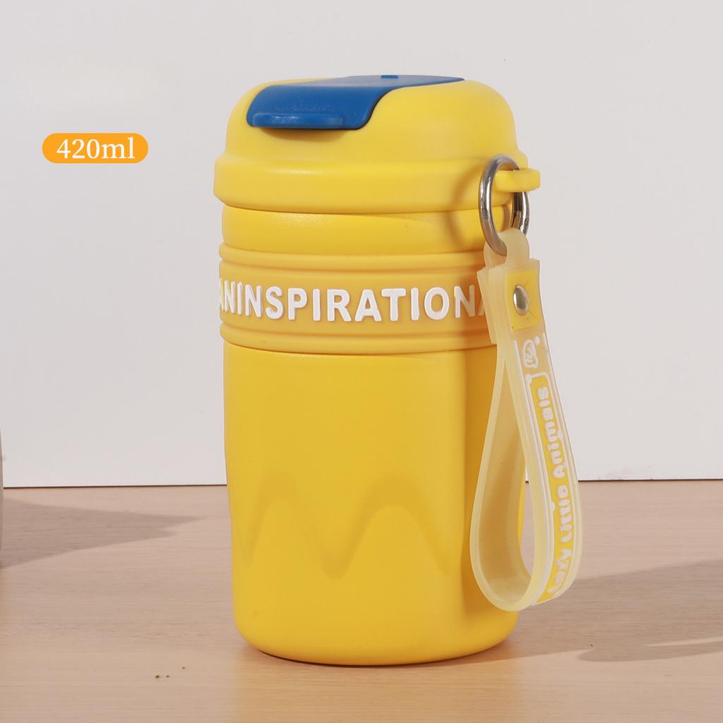 Новая портативная кофейная чашка из нержавеющей стали 316 с высококачественной студенческой портативной чашкой-термосом со стаканом воды.