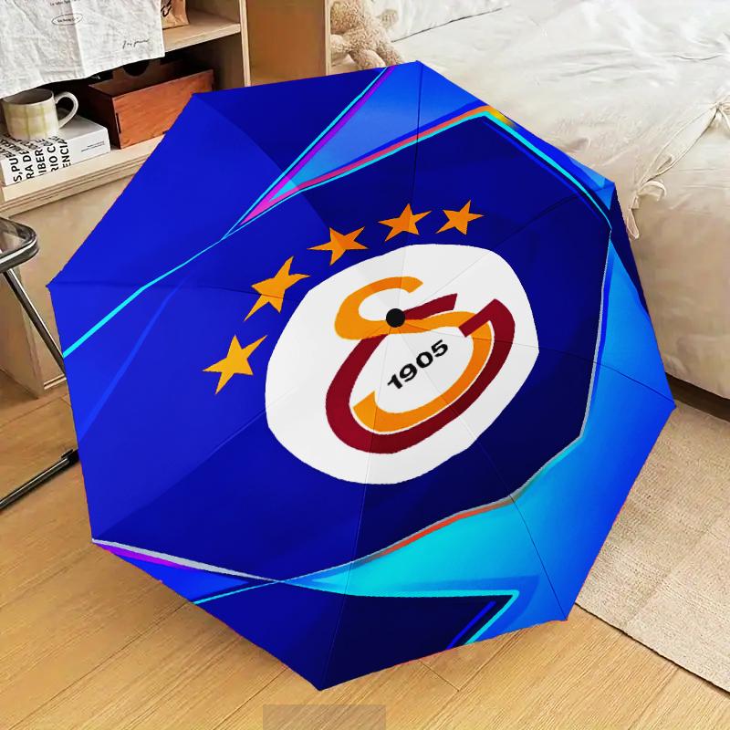 Зонт-трость Galatasaray Crest Glory Складной зонт, автоматический зонт 8 спиц для путешествий, кемпинга Подарок на Хэллоуин, Рождество