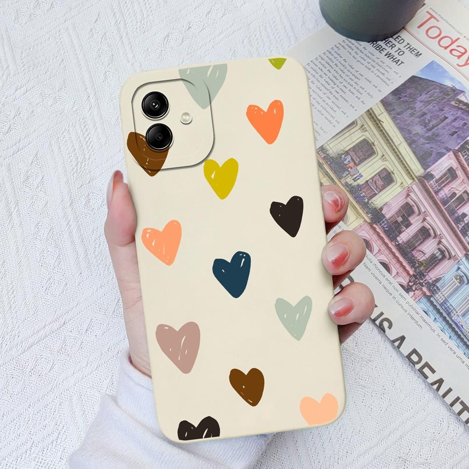 For Samsung Galaxy A04 A04E A04S Phone Case Cat Camera Protection Liquid Silicone Back Cover For Samsung A 04 E S Bumper Shell