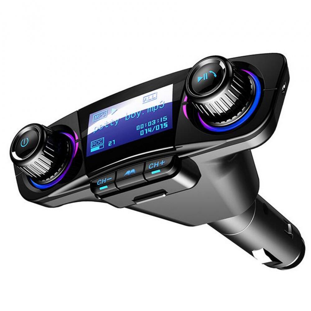 12В Bluetooth Handsfree Автомобильный Комплект FM-передатчик Радио MP3-плеер USB-зарядка AUX