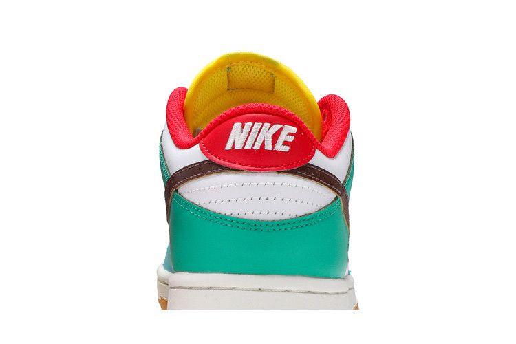 Kids' Sneakers Nike Dunk Low Free 99 White (GS) White/Light Chocolate-Roma Green