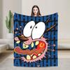 Courage Cowardlys Dog Blanket Quality Super Soft  Throw Blanket Winter Boy Girl Couch Chair Funny Bedspread