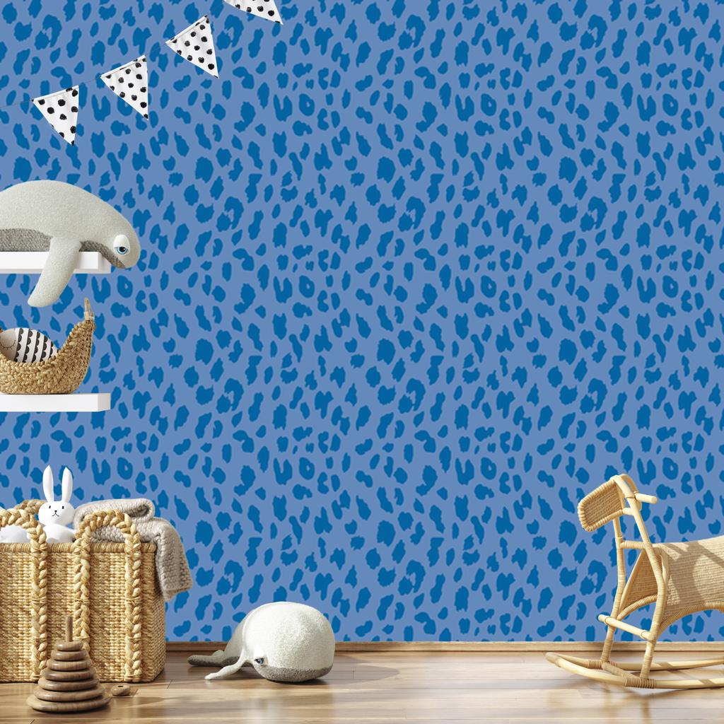 Wallpaper Blue-purple skin blue, soft forms 50x1000