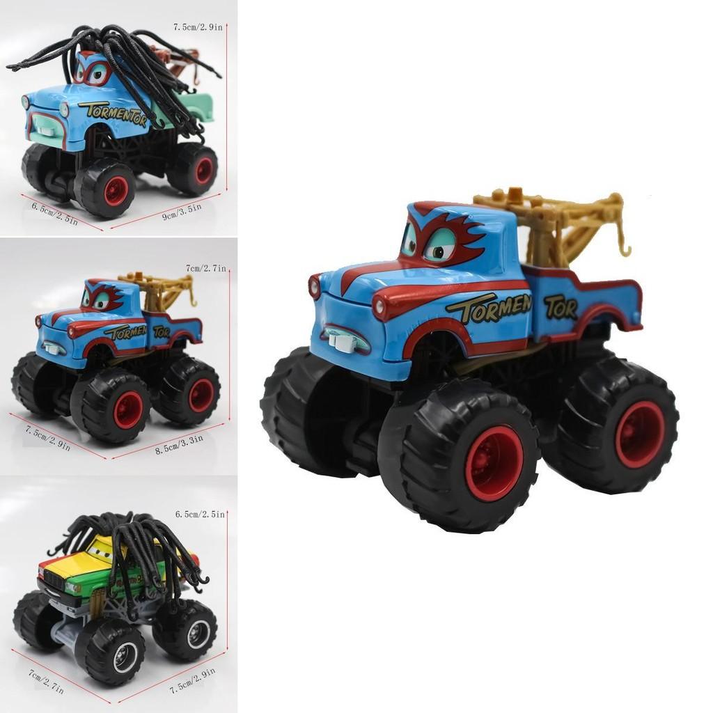 Realistic Animation Alloy Car Racing Cars Bigfoot Longhair Mater Children's Toys