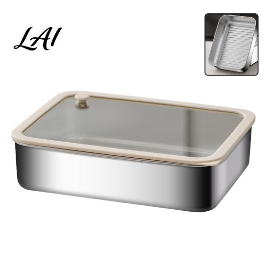 Stainless Steel Food Storage Containers 304 with Lids Leakproof Meal Prep Boxes Compact Snack Dishwasher Safe Stackable Lunch Bento Box Kitchen