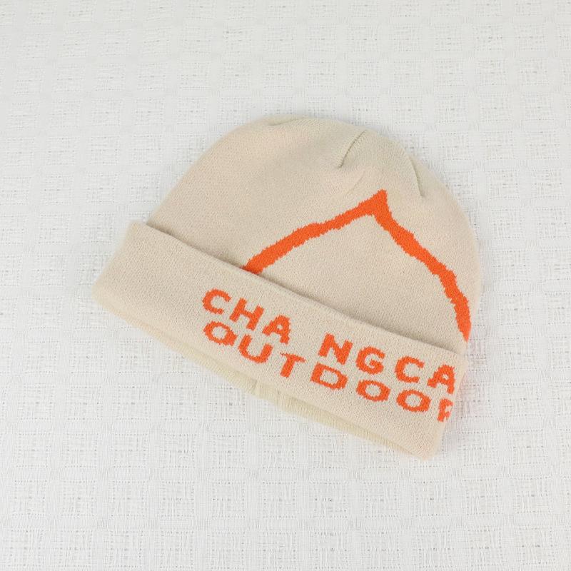 Письмо Вязаная Шерстяная Шапка Зимняя Уличная Велосипедная Альпинистская Теплая Шапка-Пуловер для Женщин