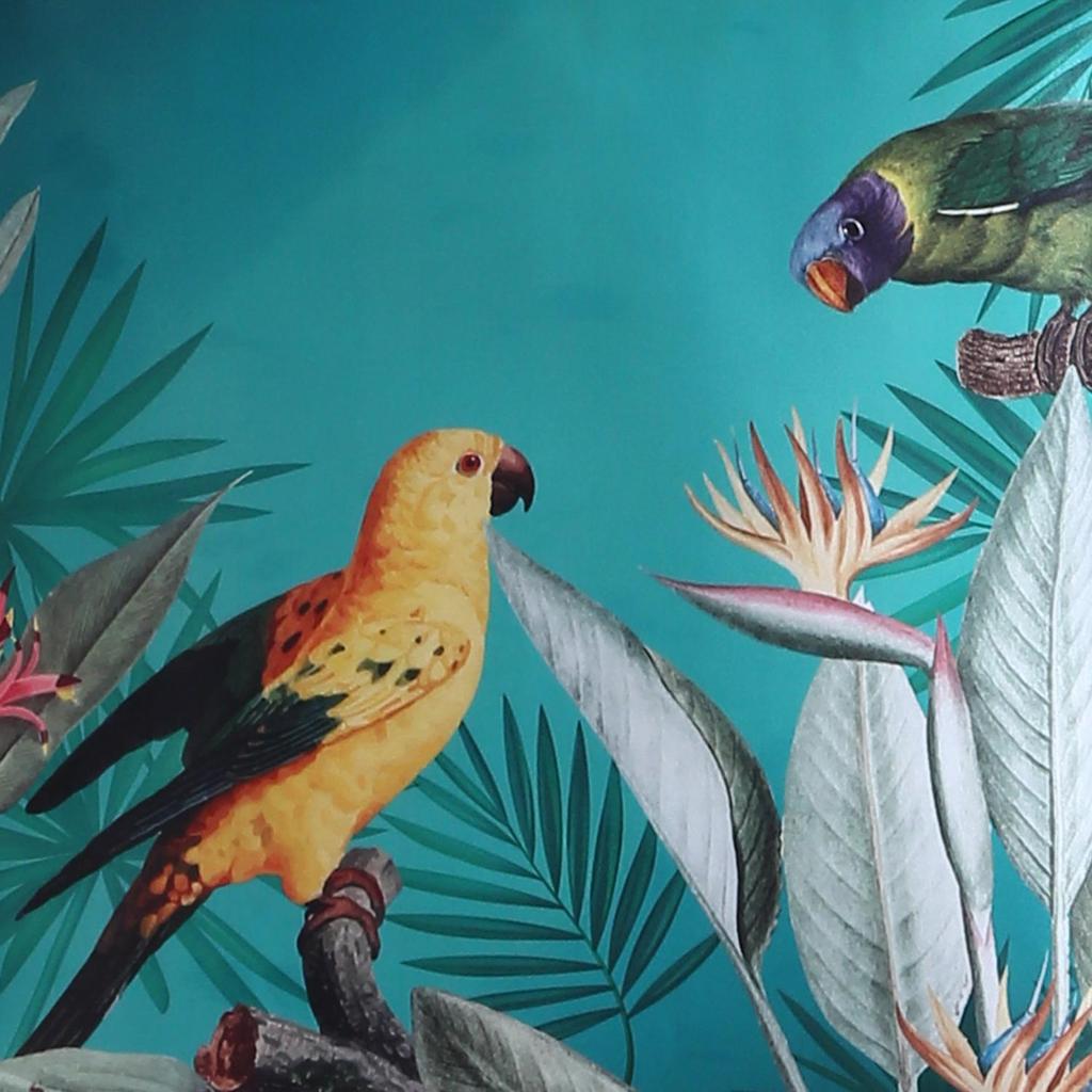 Чехол для подушки KOKO MAISON INC Talking Parrots Polystain (Упаковка из 2 шт.) | Закрытие клапаном | Цифровая печать