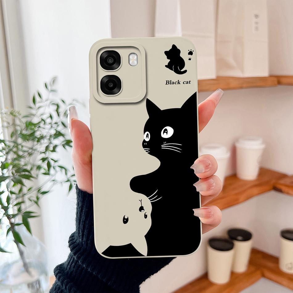 Чехол для телефона Oppo A6 Pro A6X A6S Модные узоры Ударопрочная задняя крышка Для Oppo A 6 Мягкий жидкий силикон Полное покрытие Funda