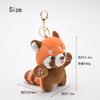 Cute Cartoon Red Panda Plush Toy Pendant Little Raccoon Doll Keychain Doll Playground Raccoon Stuffed Backpack Decor Gifts Kids
