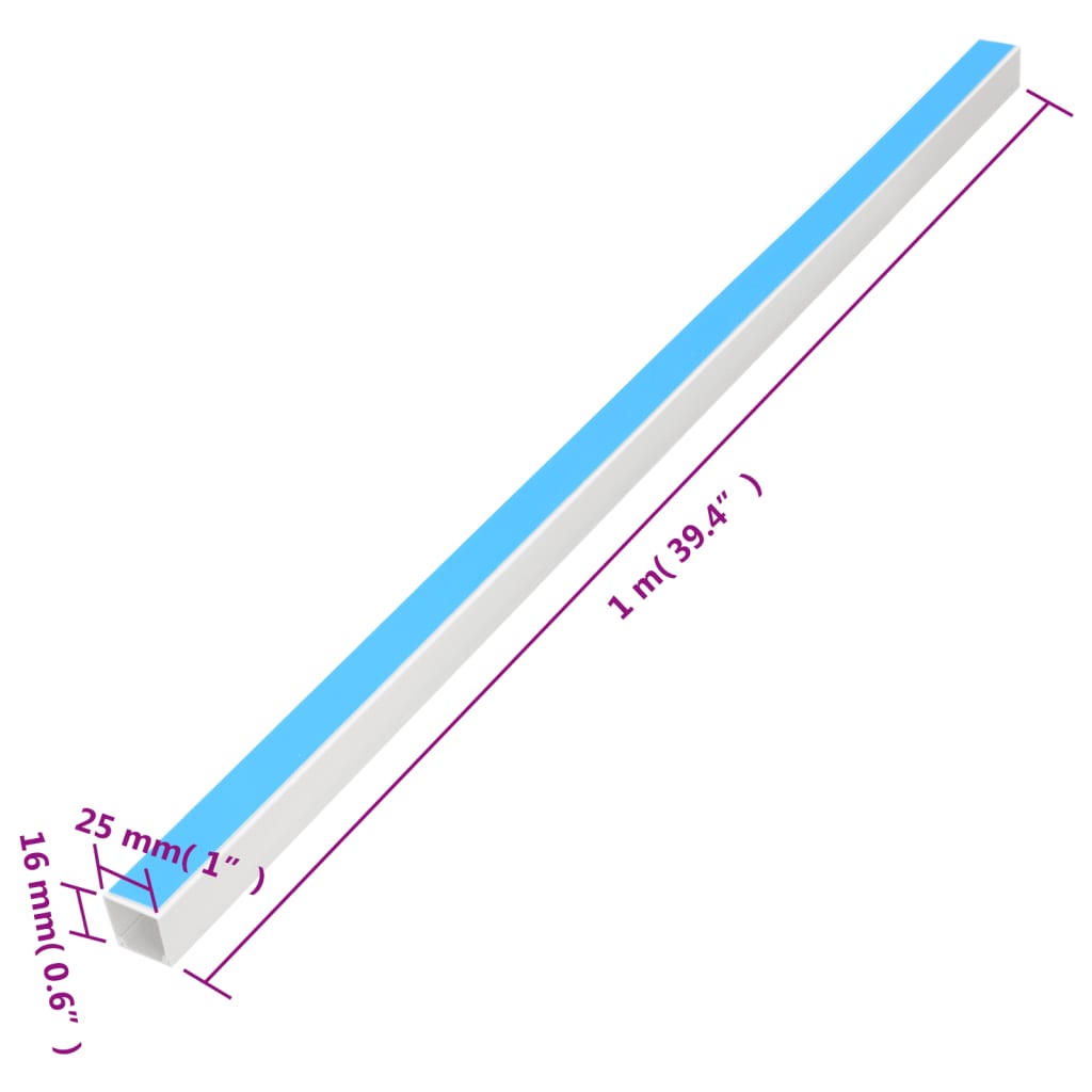 Kanał Elektroinstalacyjny, Samoprzylepny, 25X16 Mm 10 M Pvc