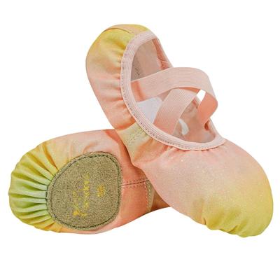 [flexdans] Балетные туфли для детей, малышей и детей Блестящие балетки