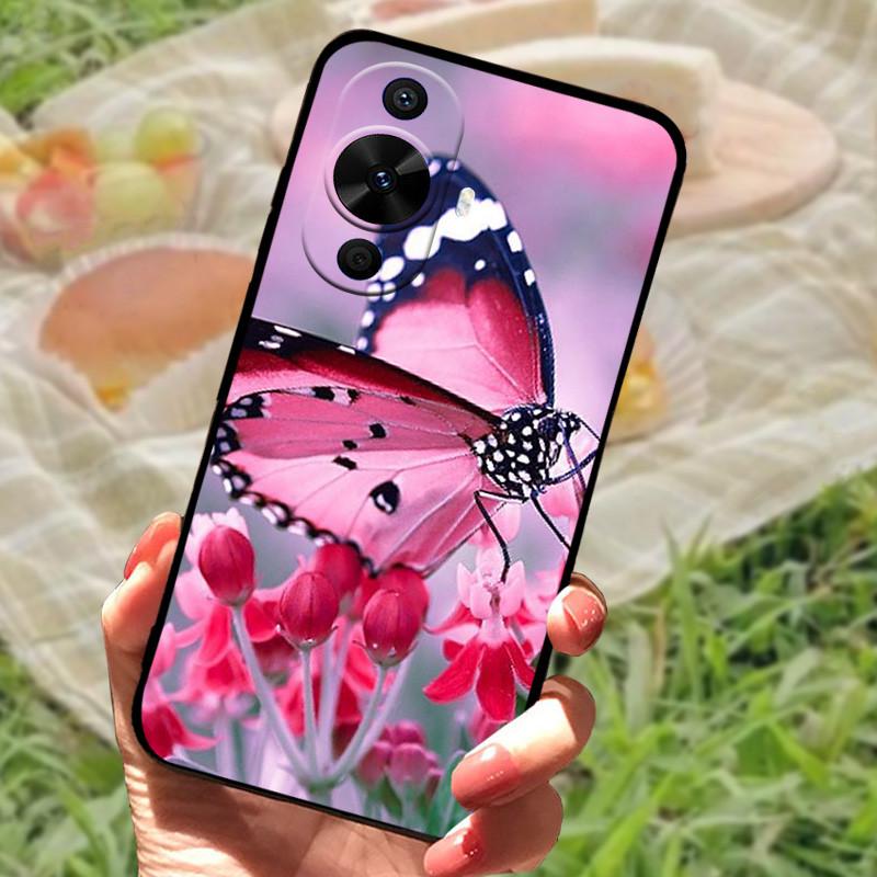Для Huawei nova 12s Чехол Защитный Силиконовый Мягкий Черный Бампер Funda Coque для Huawei nova 12s Защитная Задняя Панель Телефона