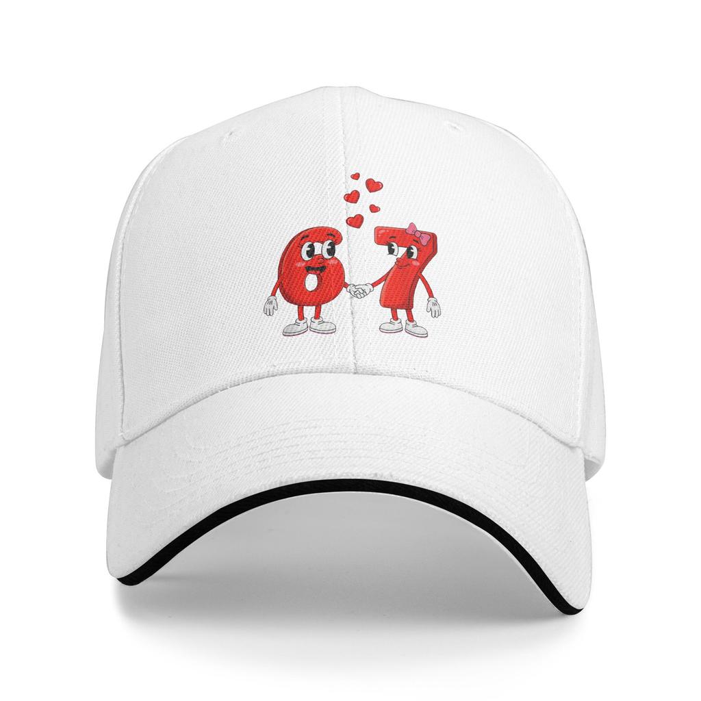 Funny 6 7 Valentines Heart Six Seven 67 Valentine's Day Love Baseball Cap Street Trucker Hat Summer Men Outdoor Snapback Cap