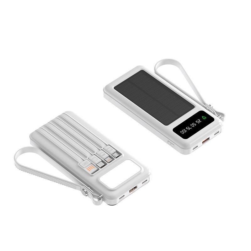 Солнечная портативная зарядная станция Power Bank на 20 000 мАч большой емкости с дисплеем – идеальный подарок на праздник