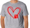Dog Lover Pet Cat T Shirt Tee Heart Love Paw Print