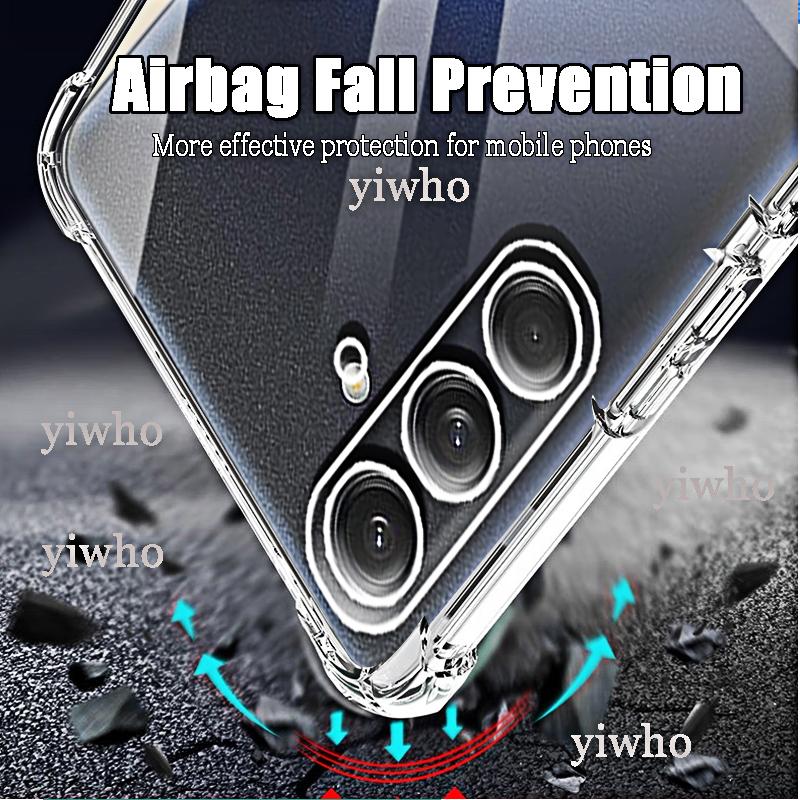 Прозрачный чехол для телефона Samsung Galaxy M55 M15 5G M54 M34 M14 M05 задняя крышка защитный объектив камеры мягкий чехол TPU