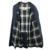 Burberry Сделано в Великобритании Пальто-стойка из нержавеющей стали 50 Темно-синий Пояс Мужское Б/у