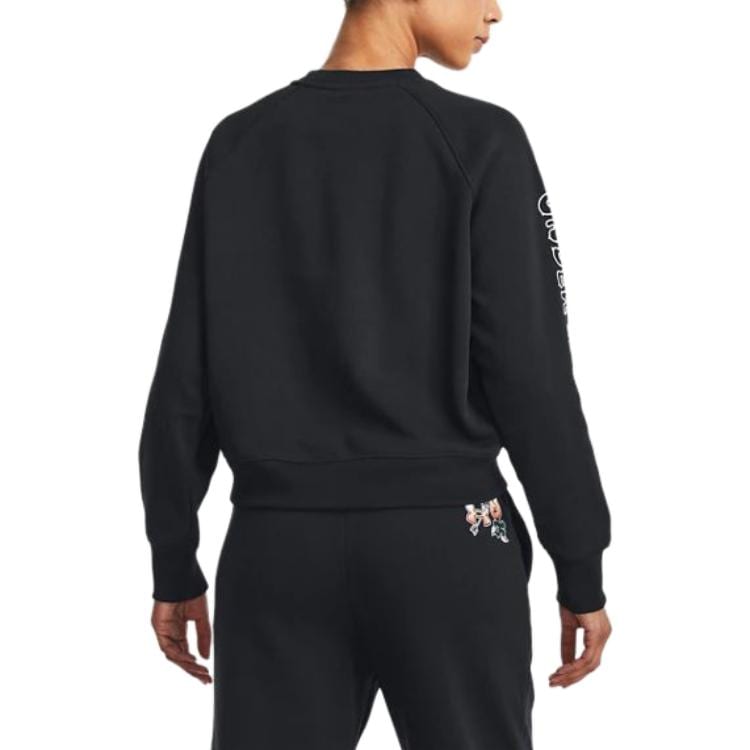 Under Armour Толстовки Женские Черные С Круглым Вырезом Умеренная Обычная 1379833-001