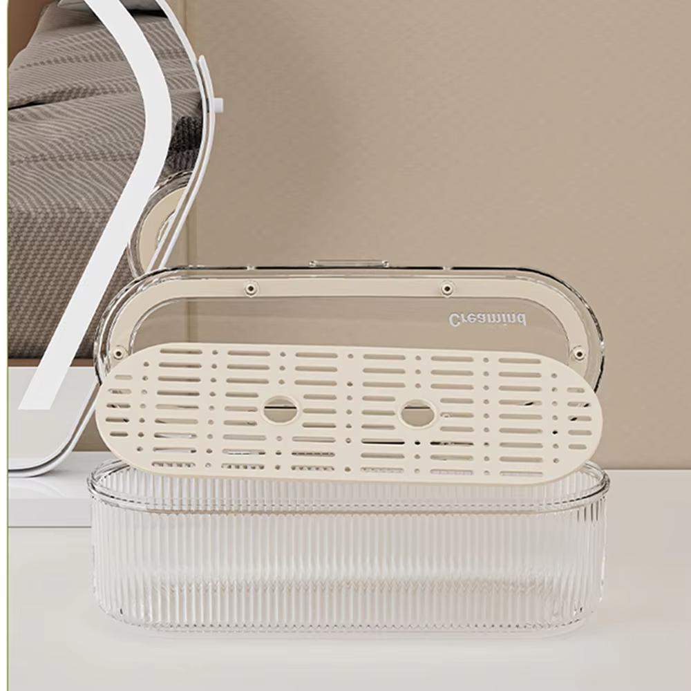 Eyebrow Pencil Organizer Organized Cosmetic Storage Bin Beauty Egg Holder Advanced Powder Puff Organizer For Makeup Studio