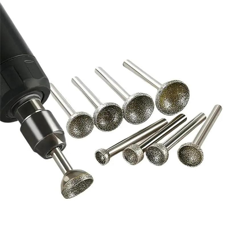 AS60-Алмазный Бор 1 шт. 10-25 мм Сферическая Вогнутая Головка Для Шлифовки Нефрита Янтаря Камня Пчелиного Воска Инструмент