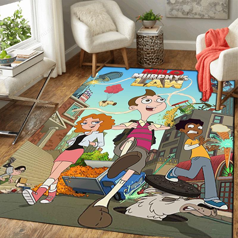 Milo Murphy's Law Rug Floor Mat for Living Room or Bedroom Soft and Comfortable Carpet a Gift for Birthday and Holiday.DFF0925487