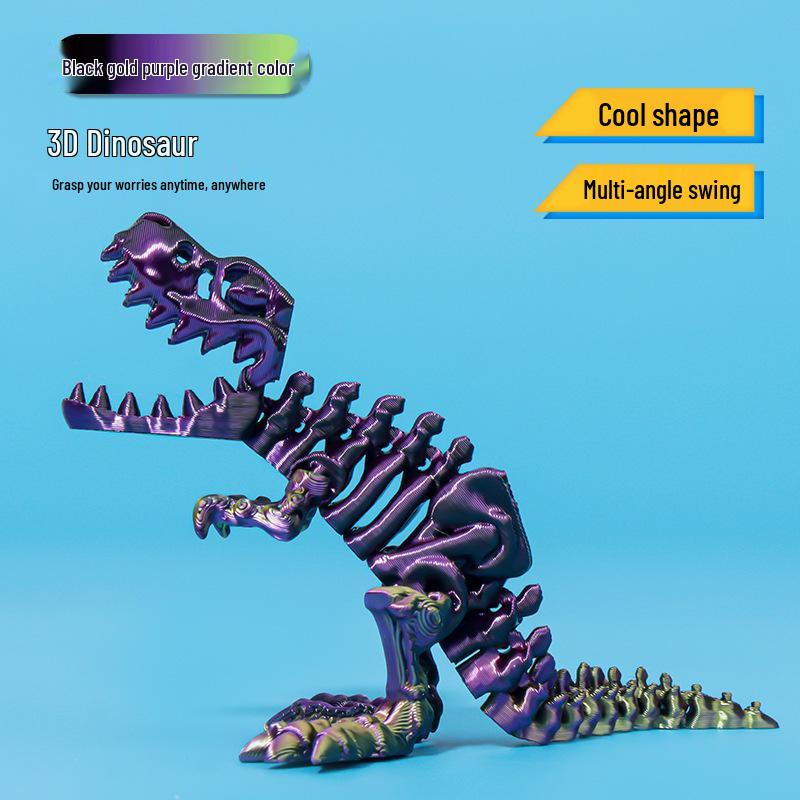 Игрушка Яйцо Череп Ти-Рекса с Шелковым Градиентом, Напечатанная на 3D-принтере, для Детей, Домашний Декор