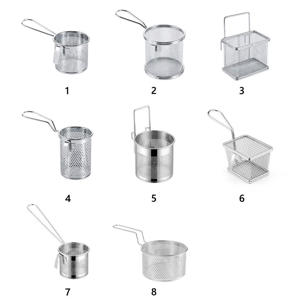 Подвесной дуршлаг из нержавеющей стали 304, серебристый, сетчатый фильтр для хот-пота, корзина для жарки во фритюре, кухня