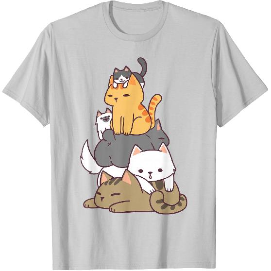 Pile of Kitty Cats Funny Cute Cat Lover Gift T-Shirt