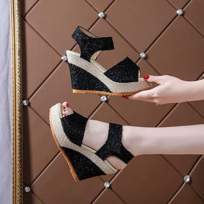 Maogu босоножки на танкетке на высоком каблуке женские летние туфли с открытым носком женские повседневные удобные босоножки на платформе Zapatos Plataforma Mujer